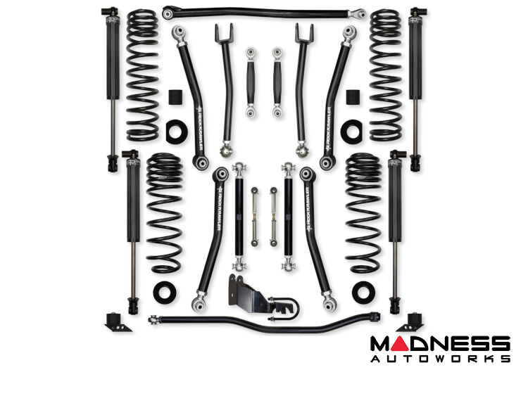 Jeep Wrangler JL Lift Kit - Rock Krawler - 2.5in X Factor (No Limits) - Stage 1 - 2018+